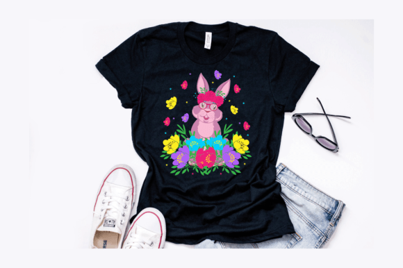 Bunny Mom T-Shirt Design: A Versatile Graphic for Local Business Branding