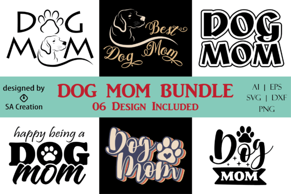 Dog Mom Bundle: A Versatile Graphic Design Asset for Handmade Creators