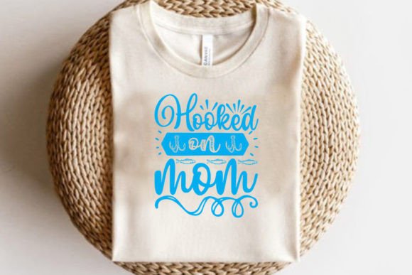 FISHING Svg Degain, Hooked on Mom: A Creative Design for Stronger Branding