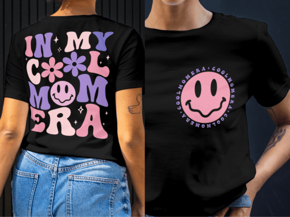 In My Cool Mom Era Cut File SVG: A Graphic Design Asset for Modern T-Shirt Designs