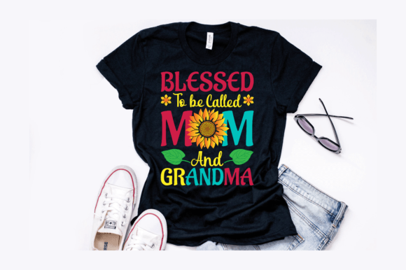 Mom and Grandma Sunflower T-Shirt Design Review for Real Projects