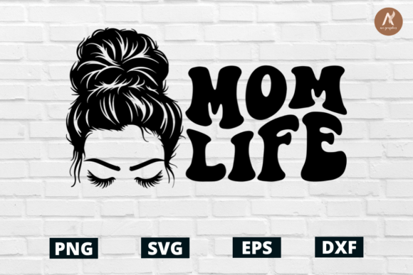 Mom Life Retro Groovy SVG: A Bold Graphic for T-Shirt Designs and Branding
