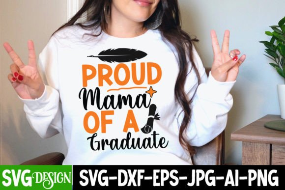 Proud Mama of a Graduate SVG Cut File: A Graphics Asset for Heartfelt T-Shirt Designs