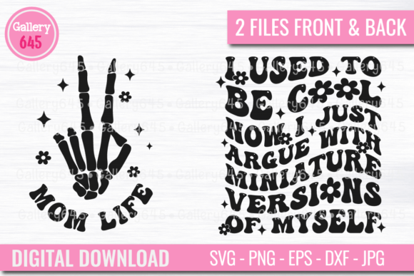 Retro Mom Life, I Used to Be Cool SVG: A Versatile Graphic for T-Shirt Designs and Branding